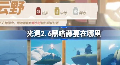 光遇2.6黑暗藤蔓在哪里 光遇2月6日染料位置攻略