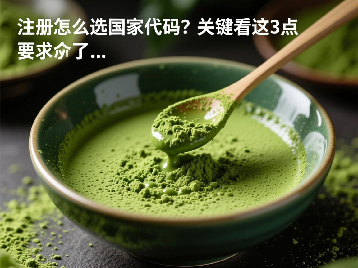 抹茶注册怎么选国家代码？关键看这3点