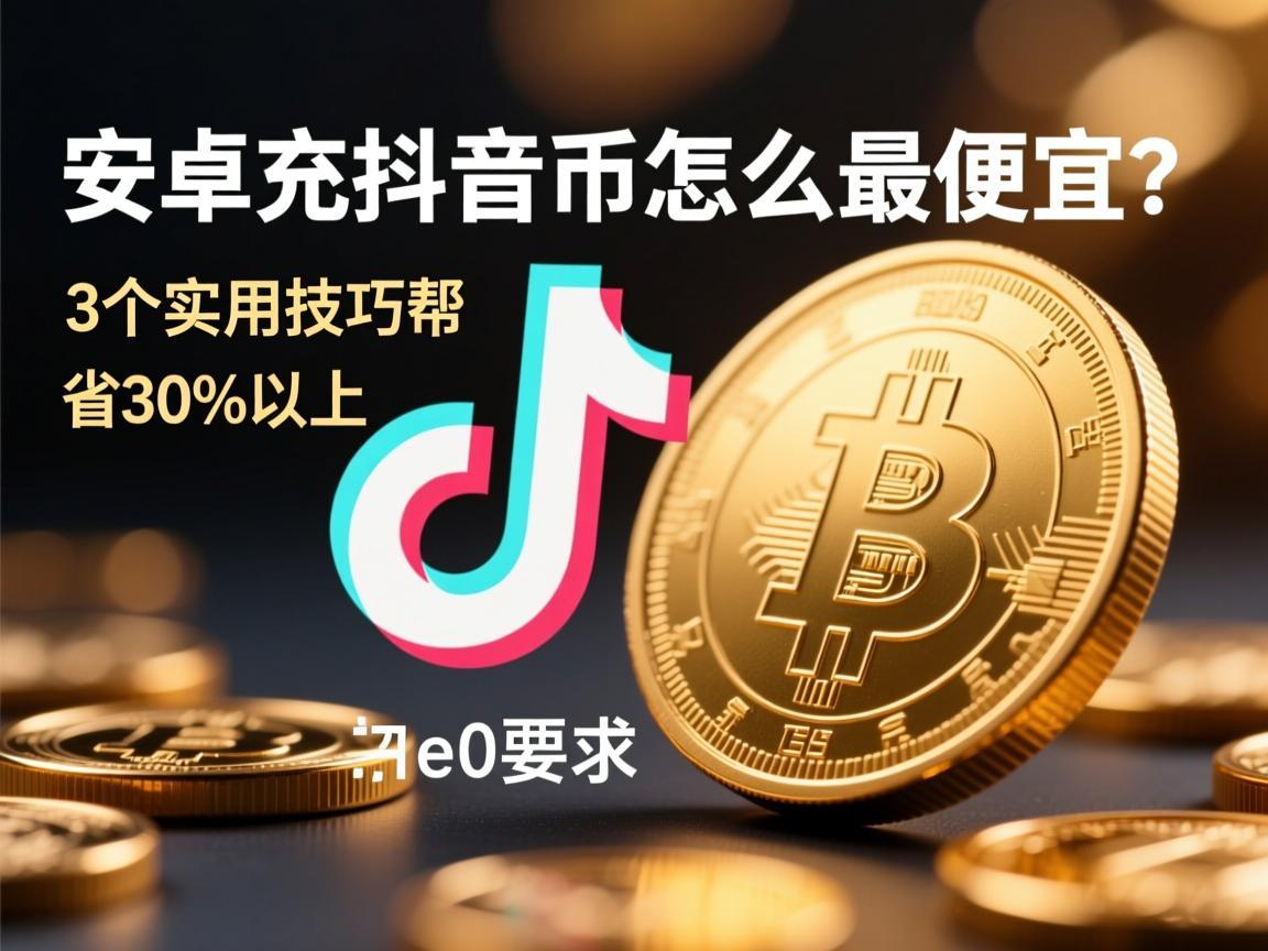 安卓充抖音币怎么最便宜？3个实用技巧帮你省30%以上