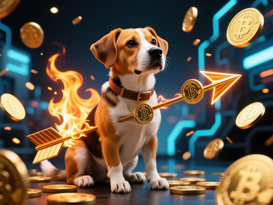 狗狗币坐火箭动态图，加密狂欢的视觉符号