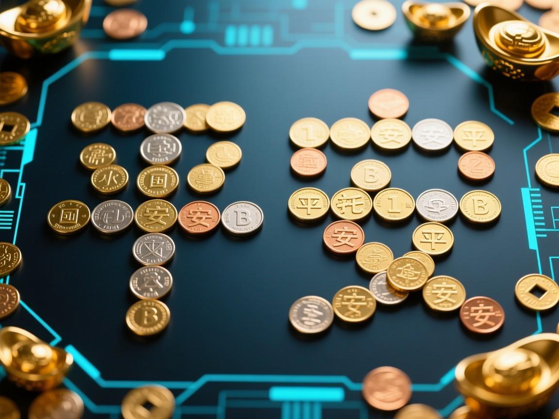 用纪念币摆安字，寄托平安之意的民俗新风尚