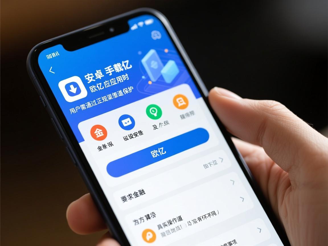 在安卓手机上下载欧亿应用时，用户需通过正规渠道获取，以确保设备安全及个人信息保护。由于欧亿可能涉及金融、娱乐等特定领域，其官方下载渠道会因服务性质及地区政策有所不同，以下为具体操作建议及注意事项