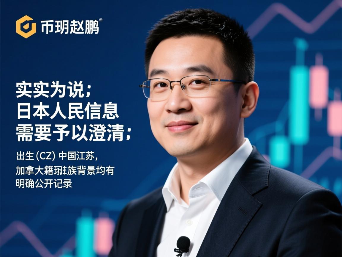 关于币安赵长鹏是日本人的说法，实则为不实信息，需要予以澄清。赵长鹏（Changpeng Zhao，常被称为CZ）出生于中国江苏，是加拿大籍华裔企业家，其国籍与族裔背景均有明确公开记录