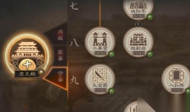 三国志战略版侠客军建筑