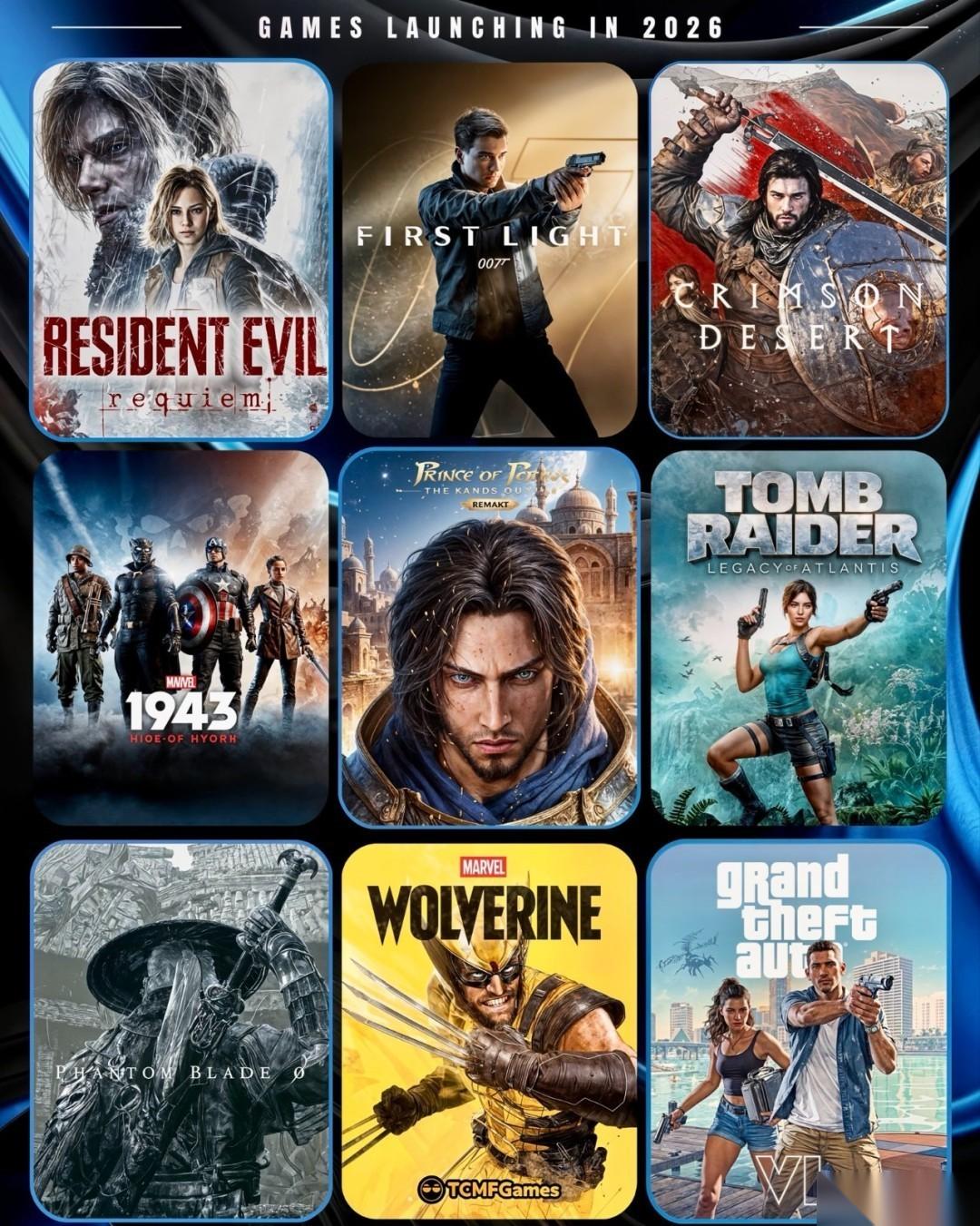 2026年游戏大爆发 PS5重磅新作云集，GTA6、生化危机9领衔年度盛宴