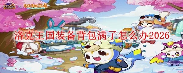 洛克王国装备背包满了怎么办2026