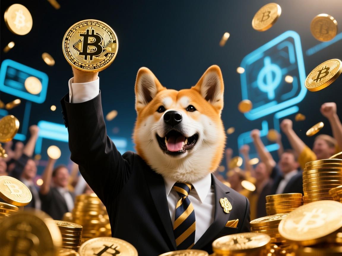 狗狗币的胜利者，超越财富的信仰狂欢