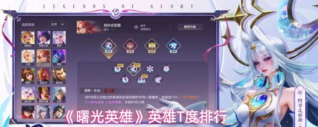 曙光英雄 英雄T度排行