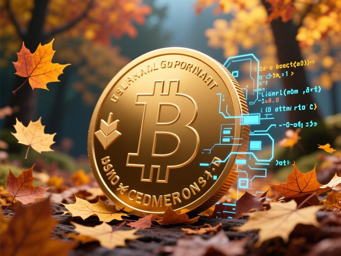 秋狗狗币，落叶与代码的数字秋日童话