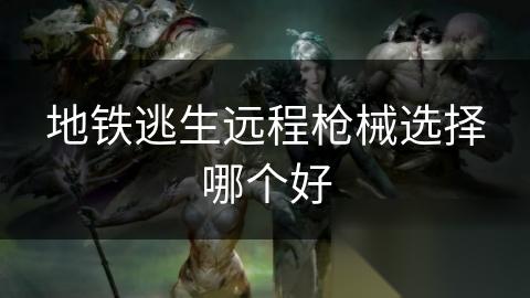 地铁逃生远程枪械选择哪个好