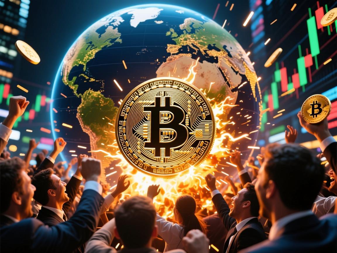 比特币价格暴涨，全球市场狂欢与风险博弈