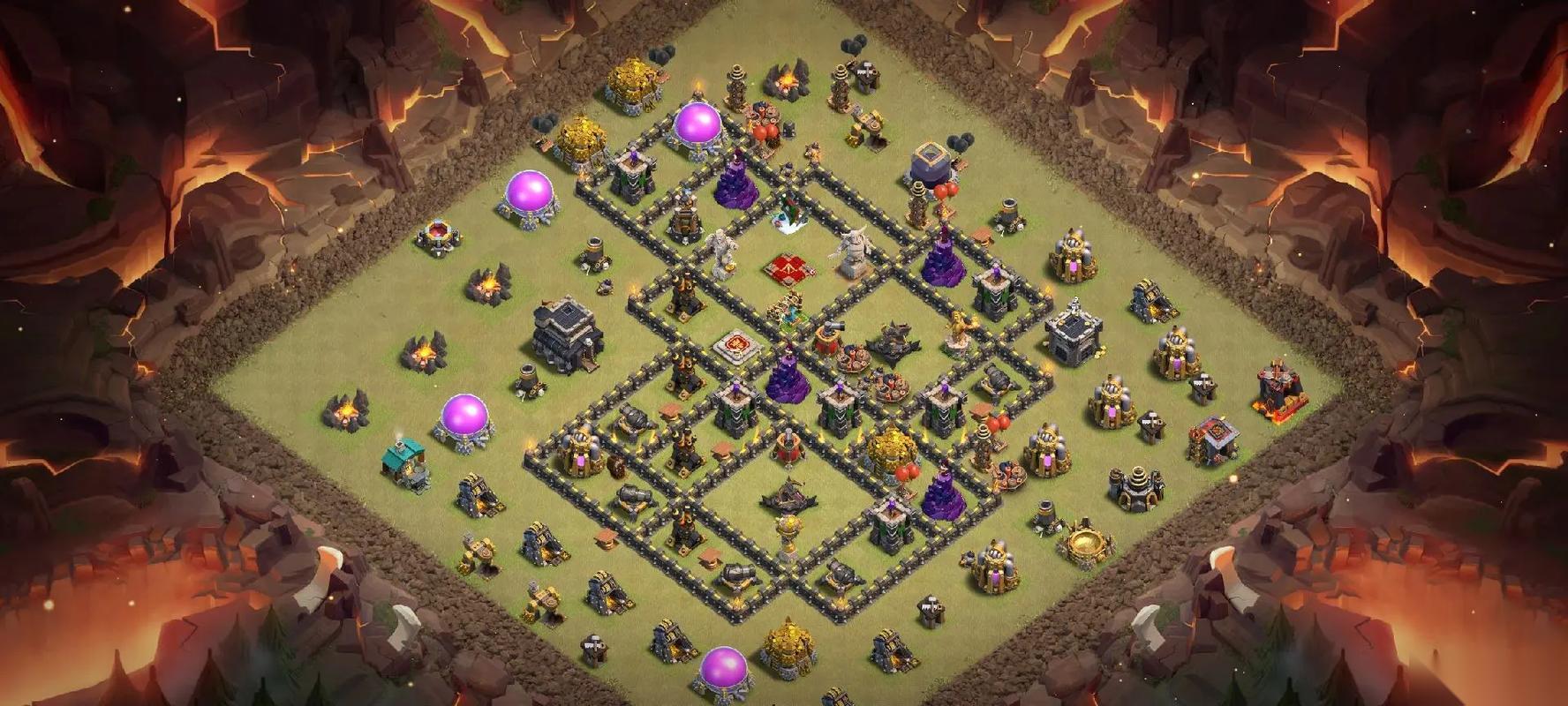 部落冲突九本怎么布局