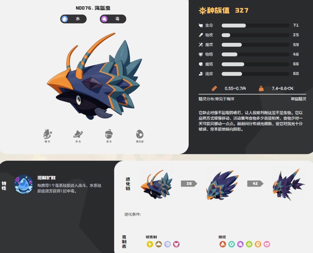 洛克王国世界海盔虫图鉴