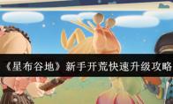 星布谷地 新手开荒快速升级攻略