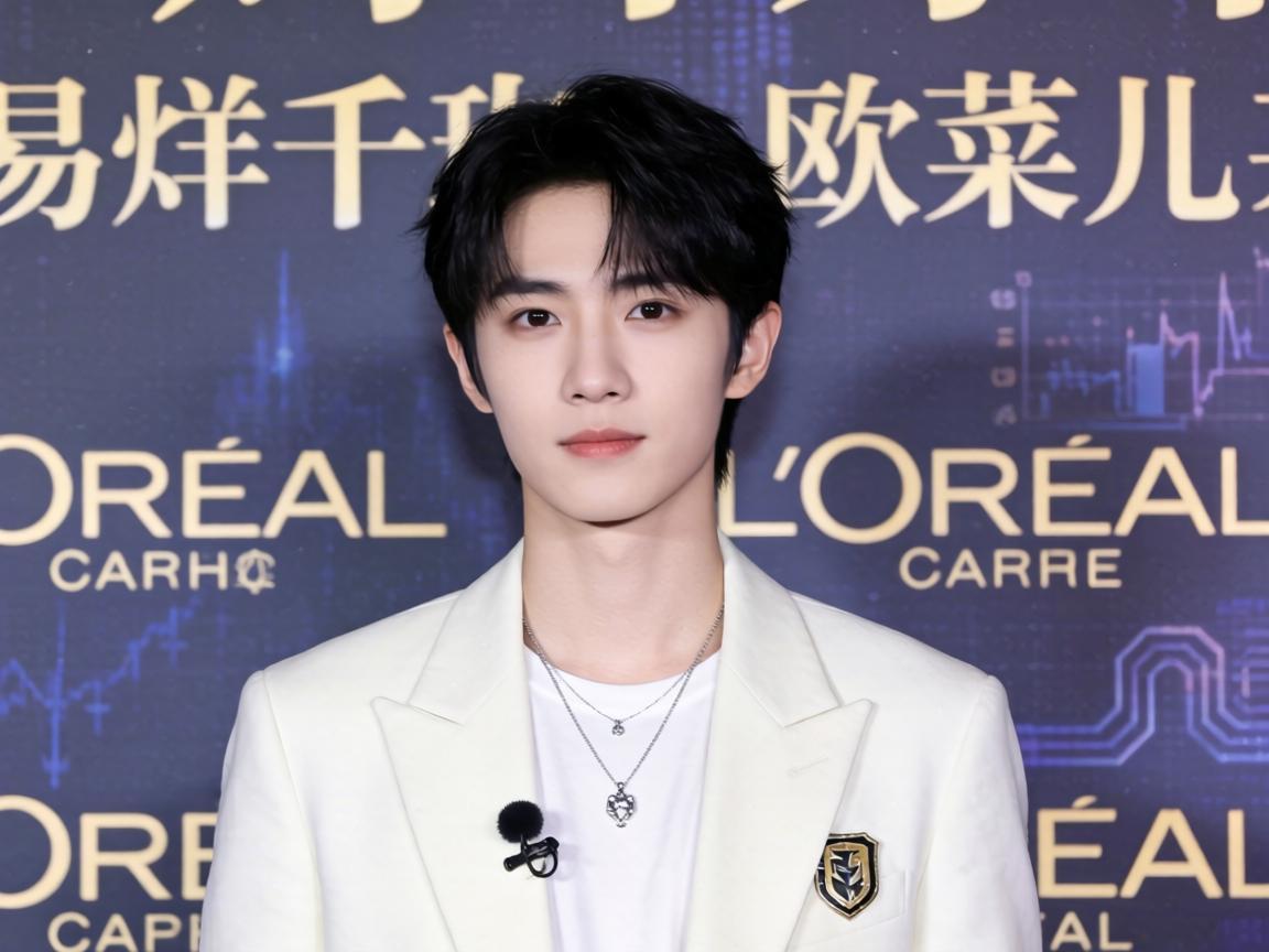 易烊千玺现身欧莱雅活动现场，青春风采引关注