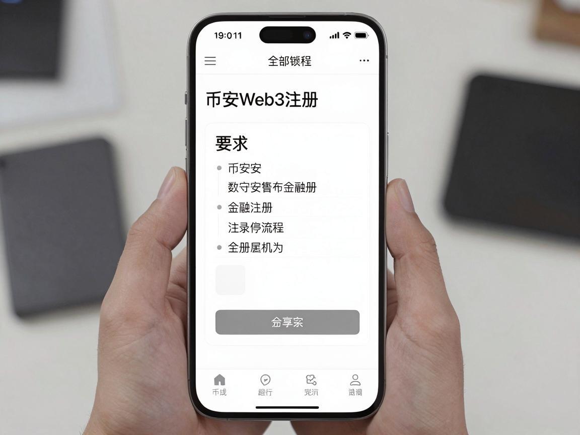 如何在手机版上完成币安Web3注册流程