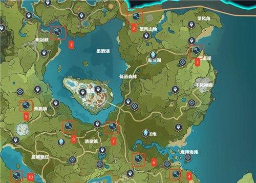原神全地图地灵龛点位大全 各地图地灵龛点位在哪