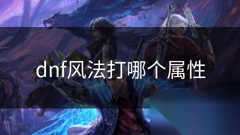 dnf风法打哪个属性
