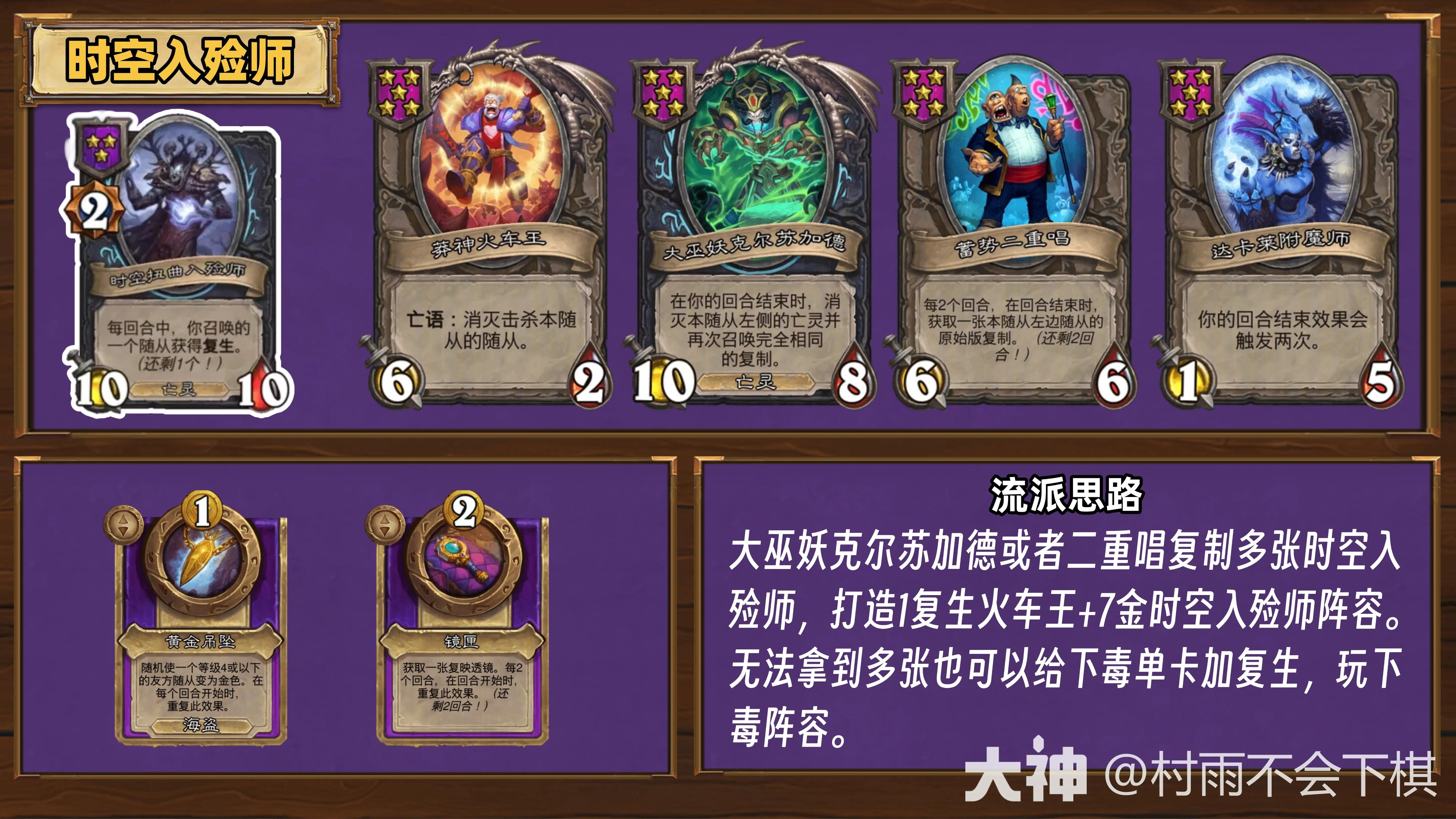 酒馆战棋35.6.2版本时空入殓师阵容怎么玩