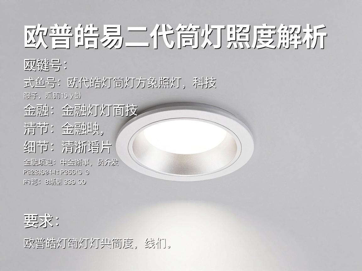 欧普皓易二代筒灯照度解析