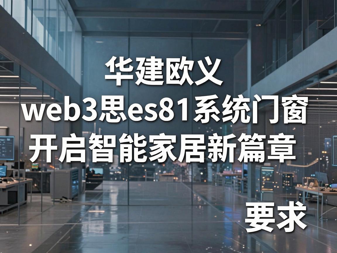 华建欧义web3思es81系统门窗，开启智能家居新篇章