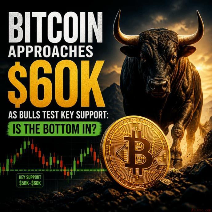 比特币逼近6万美元，多头考验关键支撑：底部已至