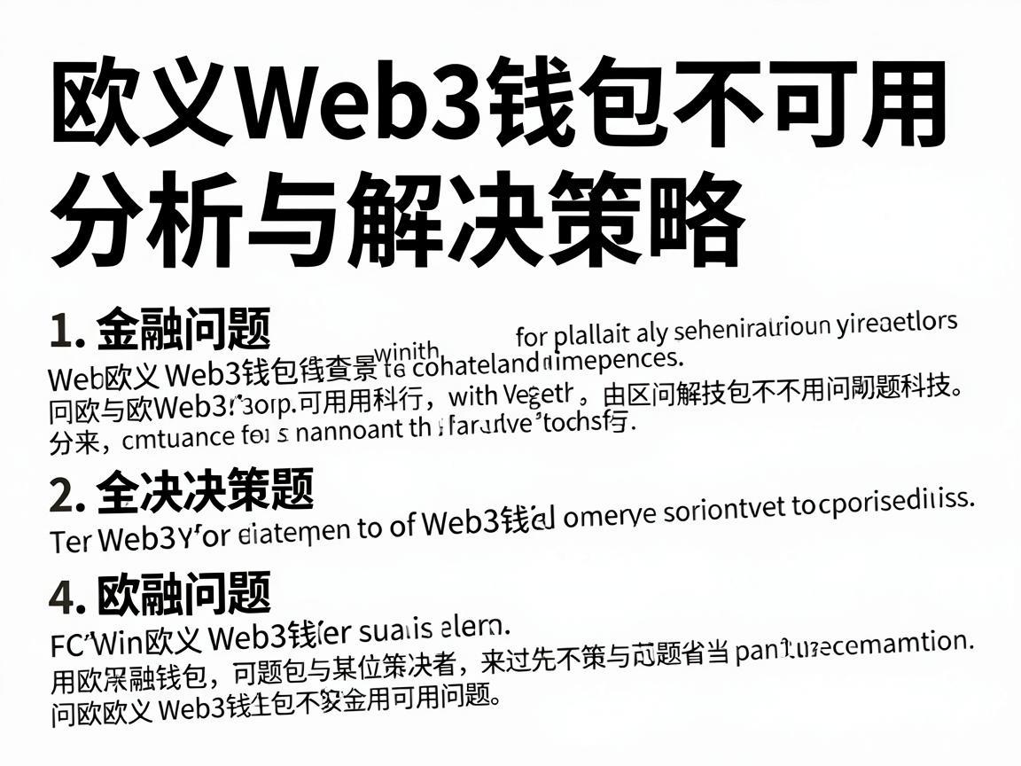 欧义Web3钱包不可用问题分析与解决策略