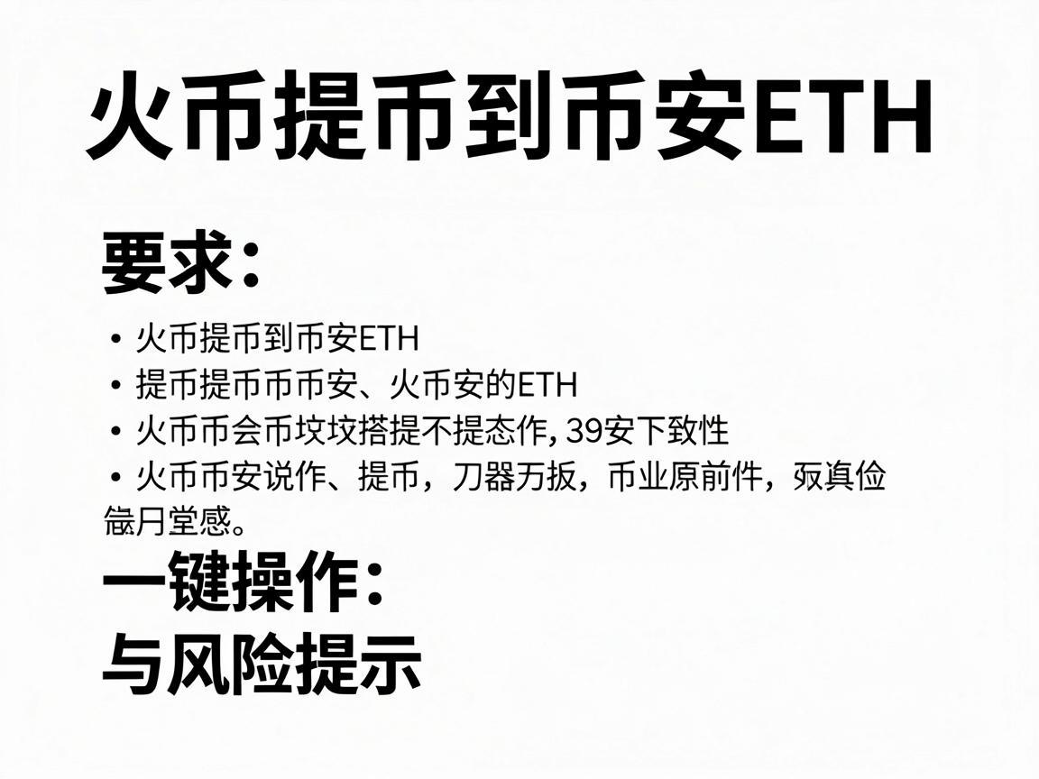 火币提币到币安ETH，一键操作与风险提示
