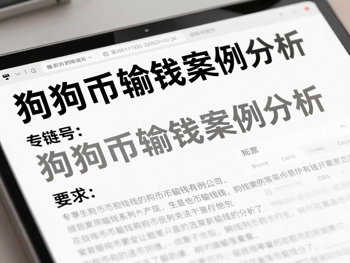 狗狗币输钱案例分析