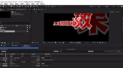 AE如何输出带Alpha通道的视频格式