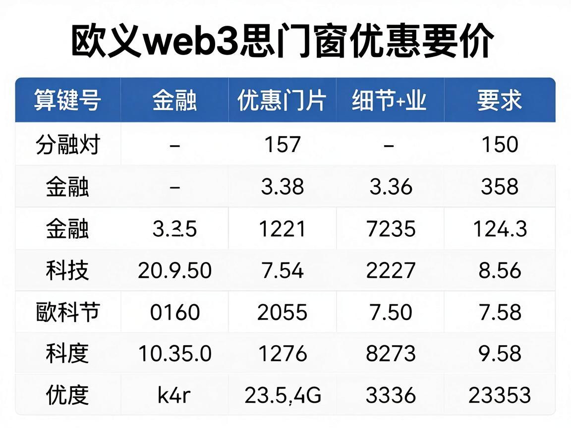 欧义web3思门窗优惠价表图片