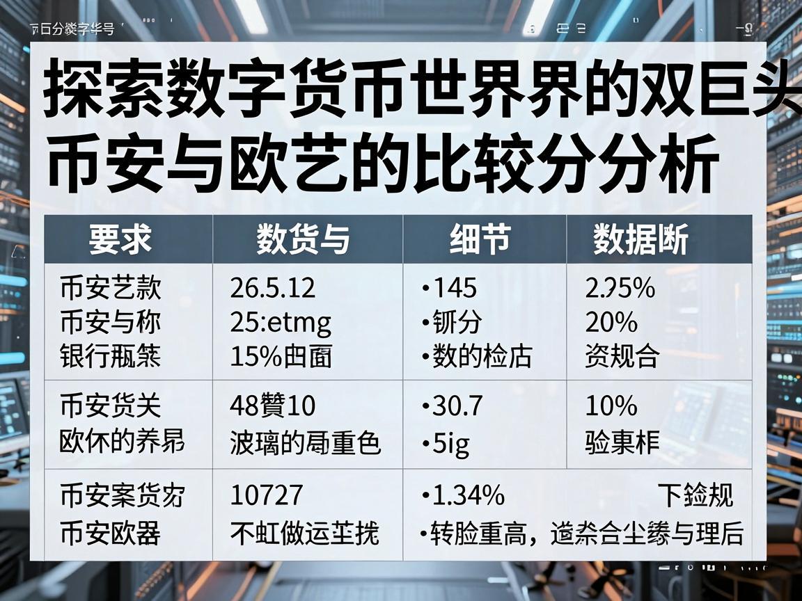 探索数字货币世界的双巨头，币安与欧艺的比较分析