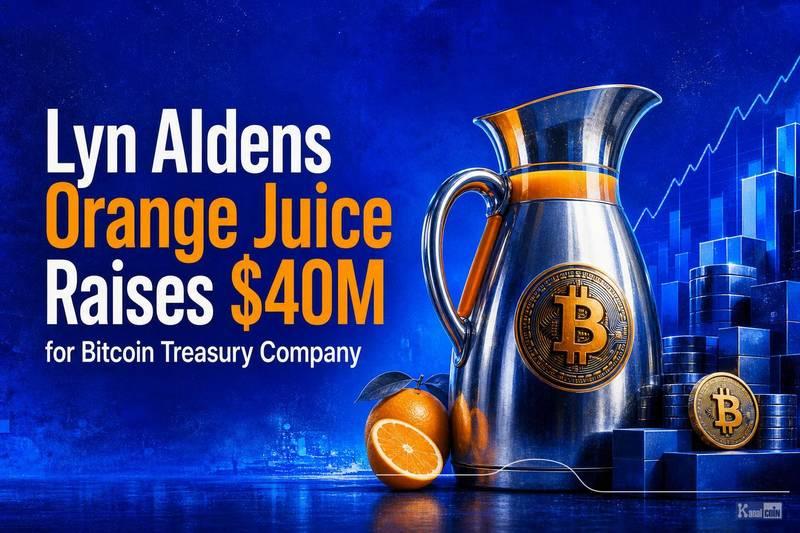 Lyn Alden旗下Orange Juice为比特币财库公司融资4000万美元