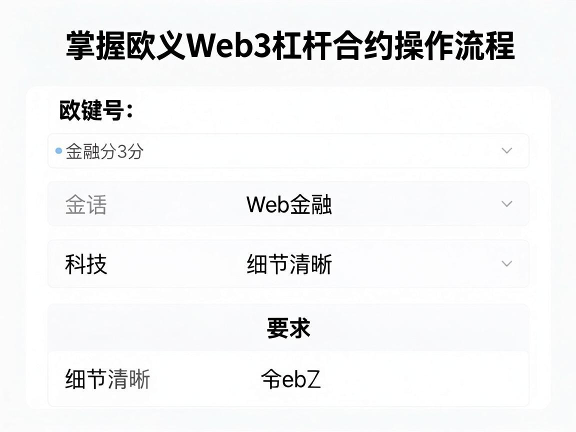 掌握欧义Web3杠杆合约操作流程