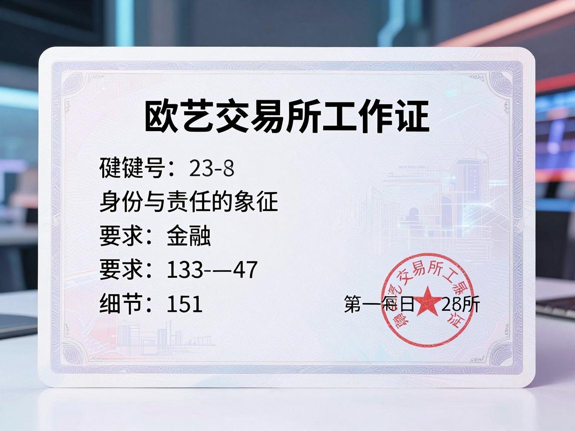 欧艺交易所工作证，身份与责任的象征